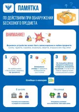 Памятка "О действиях при обнаружении бесхозного предмета"